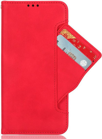 Multiple Cards Wallet Κόκκινο (Motorola Edge 50 Ultra 5G)