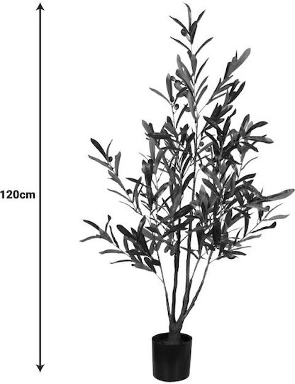 Plantă Artificială în Ghiveci Olive Green 120cm Inart