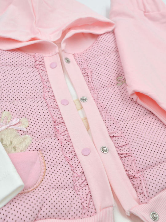 Extan Bebe Copilăresc Set de pantaloni de trening Rose