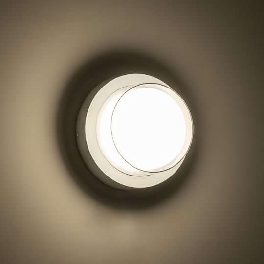 GloboStar Nexus Επιτοίχια Εξωτερική Πλαφονιέρα LED IP65 10W με Φυσικό Λευκό Φως 17x17x9εκ.