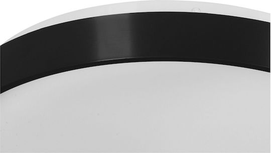 Active Jet Πλαφονιέρα Οροφής Μαύρη με Ενσωματωμένο LED