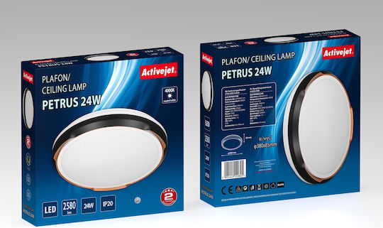 Active Jet Deckenleuchte Schwarz mit Integrierter LED