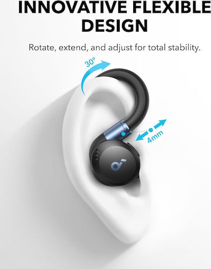 Soundcore by Anker Sport X20 In-ear Bluetooth Handsfree Ακουστικά με Αντοχή στον Ιδρώτα και Θήκη Φόρτισης Μαύρα
