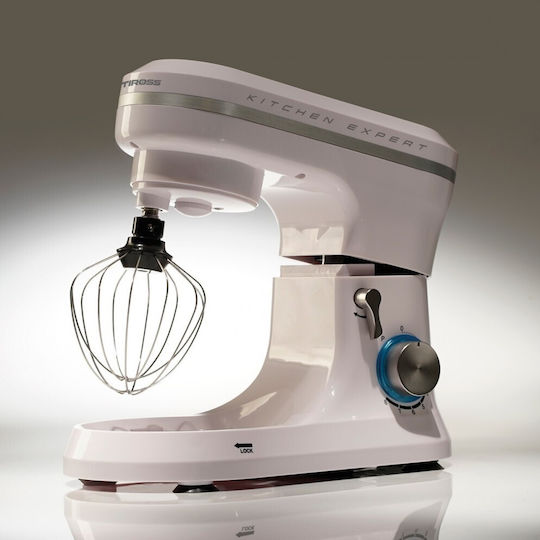 Tiross Stand Mixer 1000W with Stainless Mixing Bowl 4.7lt