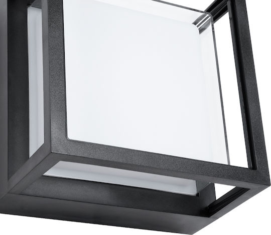 GloboStar Majestic Επιτοίχια Εξωτερική Πλαφονιέρα LED IP65 10W με Φυσικό Λευκό Φως 17x17x9εκ.