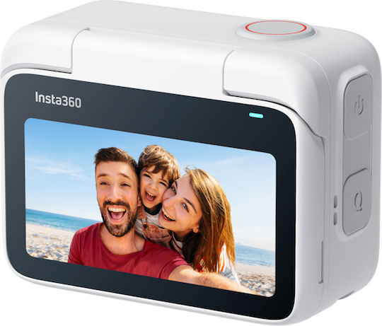 Insta360 GO 3S Standard Edition 128GB Action Camera 4K Ultra HD 360° Capture Underwater with Screen 2" and Wi-Fi White