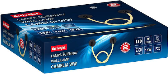 Active Jet Modern Lamp Wall with Integrated LED and Warm White Light