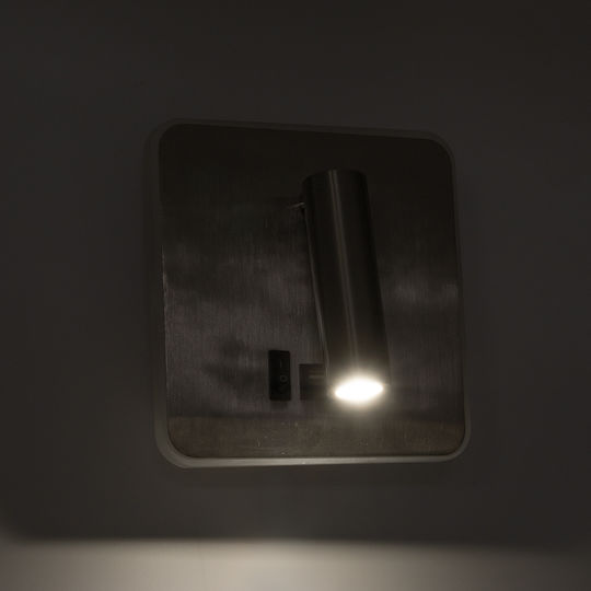 GloboStar Lady-S Single LED Natural White Spot in Silver Color