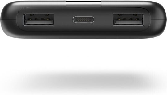 HAMA Performance 10 Power Bank 10000mAh με 2 Θύρες USB-A και Θύρα USB-C Γκρι