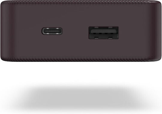 HAMA Colour 20 Power Bank 20000mAh with USB-A Port and USB-C Port Plum
