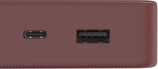 HAMA Colour 20 Power Bank 20000mAh με Θύρα USB-A και Θύρα USB-C Κόκκινο