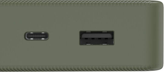 HAMA Colour 20 Power Bank 20000mAh με Θύρα USB-A και Θύρα USB-C Πράσινο