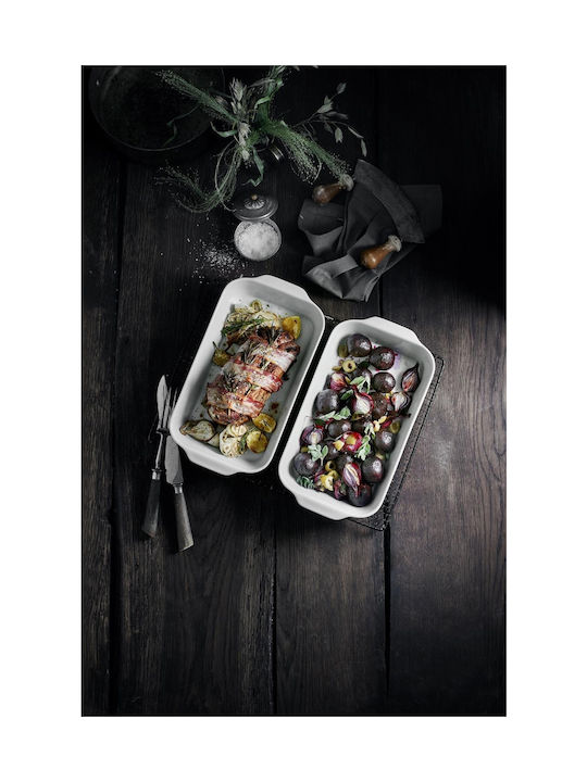 Pillivuyt Porcelain Rectangular Heat-Resistant Cookware 37.5x23x6cm
