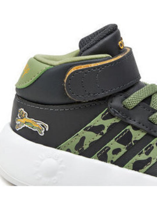 Grand Court GRAND COURT Kinder Sneakers Hoch mit Klettverschluss Schwarz