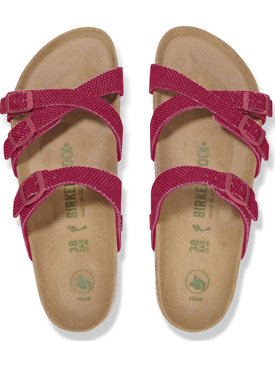 Franca Flache Sandalen für Damen in Fuchsie Farbe