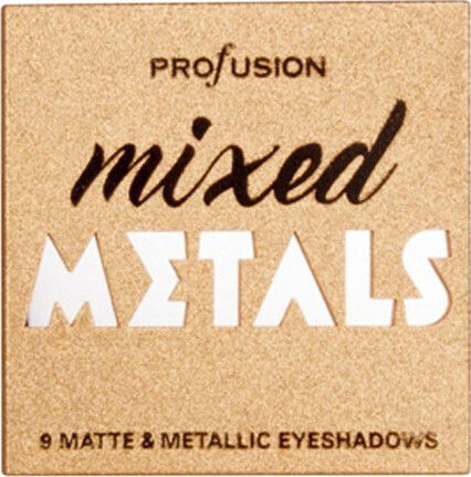 Profusion Cosmetics Mixed Metals Eyeshadow Gold Παλέτα με Σκιές Ματιών σε Στερεή Μορφή 20gr