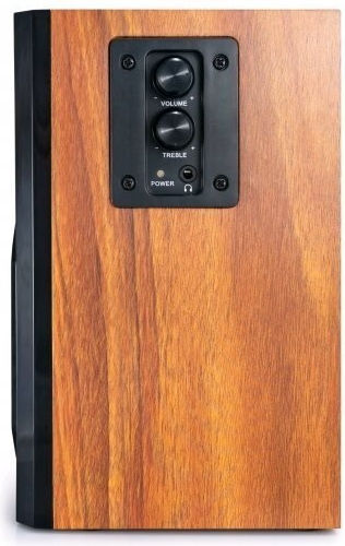C-TECH SPK-310WD Двойка Hi-Fi Говорители Bookself 20W 2 Брой шофьори Ш11.5xД13xВ20см. Кафяв