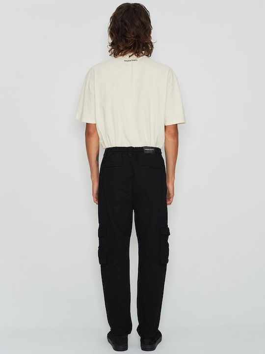 Dama Tesatura Pantaloni Cargo Black
