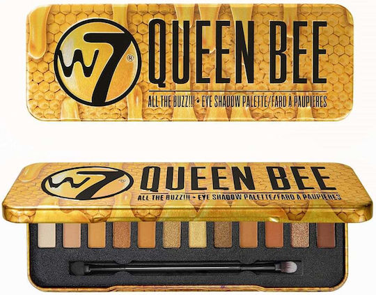 W7 Cosmetics Queen Bee Eye Shadow Palette in Pressed Powder Form 10.2g