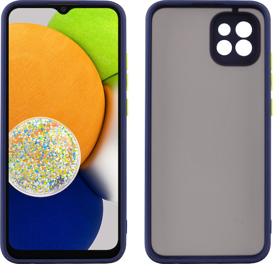 Lime Hardshell Camera Guard Back Cover Πλαστικό Blue with Yellow Keys (Galaxy A03)
