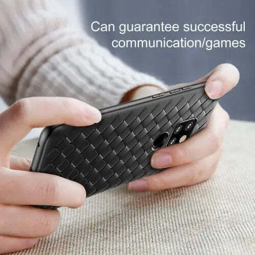 Baseus Bv Weaving Umschlag Rückseite Silikon Schwarz (Huawei Mate 20)
