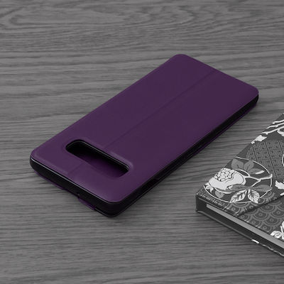 Techsuit eFold Series Synthetic Leather Book Purple (Galaxy S10)