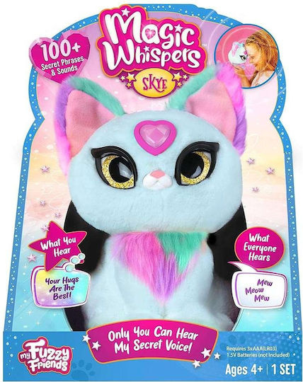 Giochi Preziosi Plush Kitten My Fuzzy Friends Magic Whisper Kitty Skye Light Blue For 4+ Years 17 cm