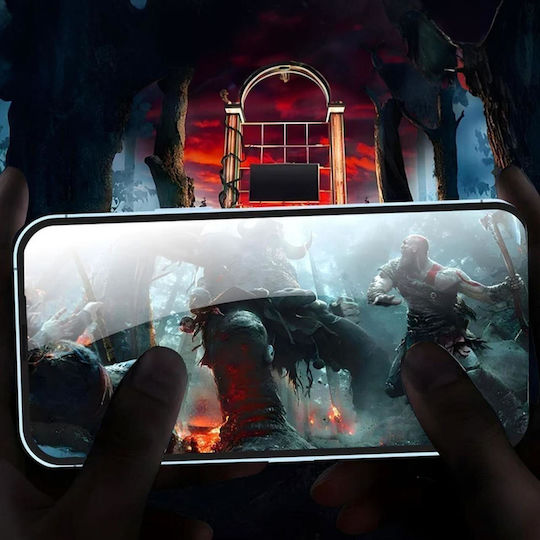 Lemontti 0.33mm Full Face Tempered Glass Μαύρο (Galaxy A14)