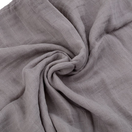 Petite & Mars Decke zum Einwickeln Grey Gray 68x68cm. 3Stück