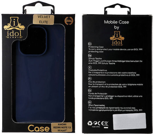 Idol 1991 Задна Силиконова Водоустойчива Синя Корица Redmi Note 13 5G
