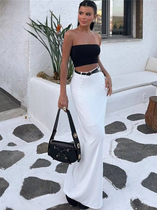 Set with Skirt in White color