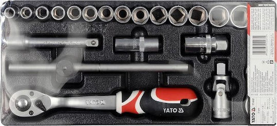 Yato Set Ratchet 1\2" 24pcs
