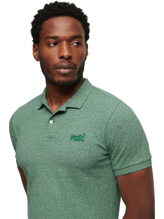 Superdry Polo Μπλούζα Bright Green Grit