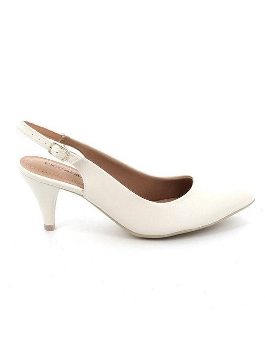 Piccadilly Ecru Heels