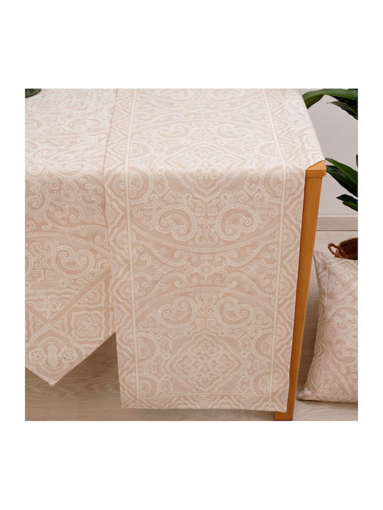 Dimeco Capri Tablecloth Runner Beige 35x100cm