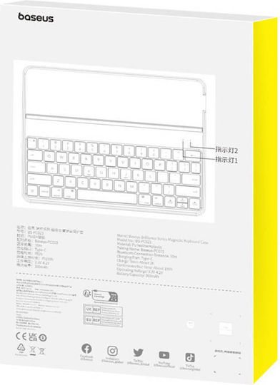 Baseus Brilliance Flip Cover Πλαστικό Μαύρο (Universal 10.9")