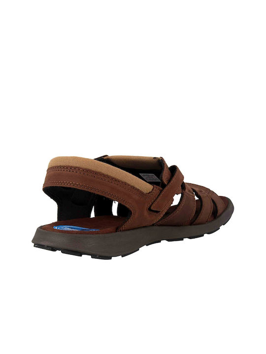 Columbia Leder Herrensandalen in Braun Farbe