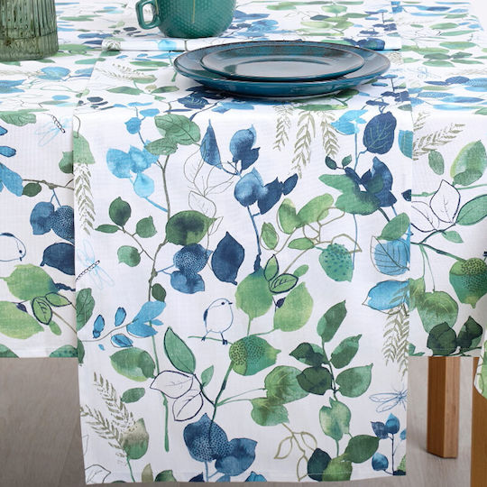 Dimeco Runner Cotton Grace Petrol 40x160cm