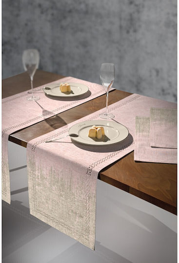 Saint Clair Ράνερ 2040 Pink - Beige 40x160εκ.