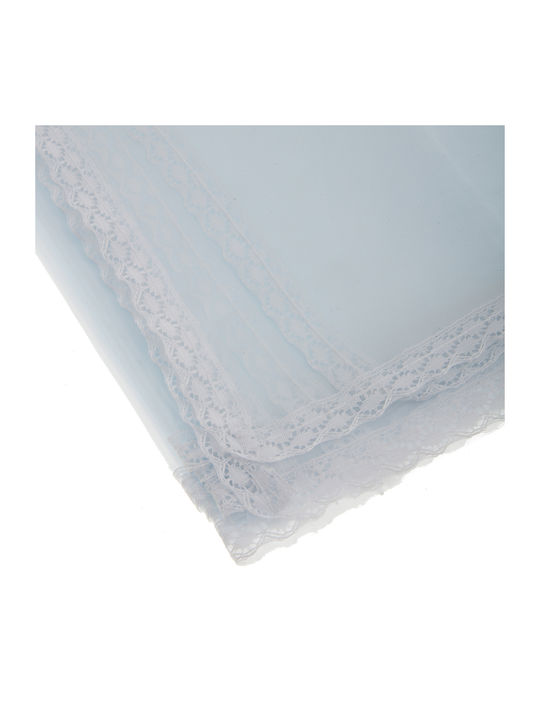 Sidi Home Plast Tablecloth with Lace translucent 132x132cm