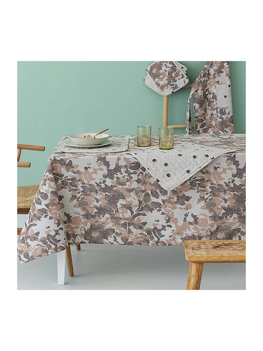 Palamaiki Τραπεζομάντηλο Tati 19 Λευκό 140x220εκ.