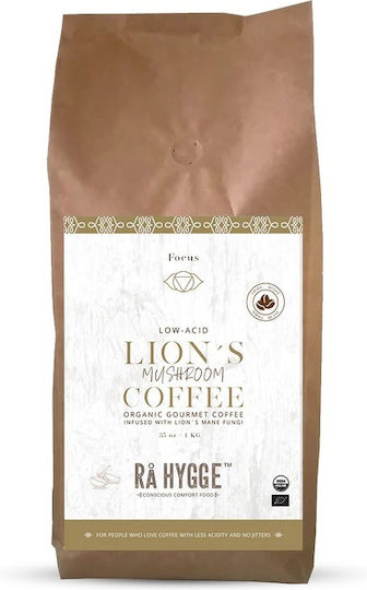 Rå Hygge Bio Lions Mane Mushroom Coffee Whole Beans 1kg