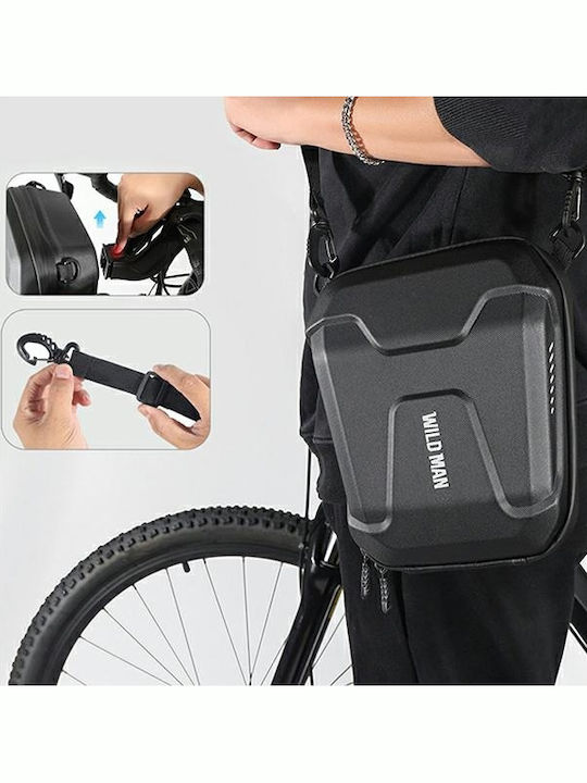 Wildman Gears E8 Τσαντάκι Τιμονιού Ποδηλάτου 3lt Μαύρο GT001159