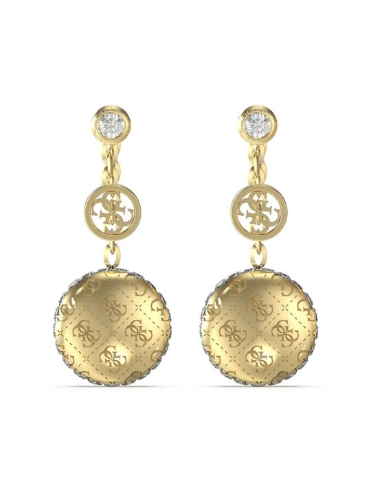 Guess Earrings made of Steel Gold Plated with Stones