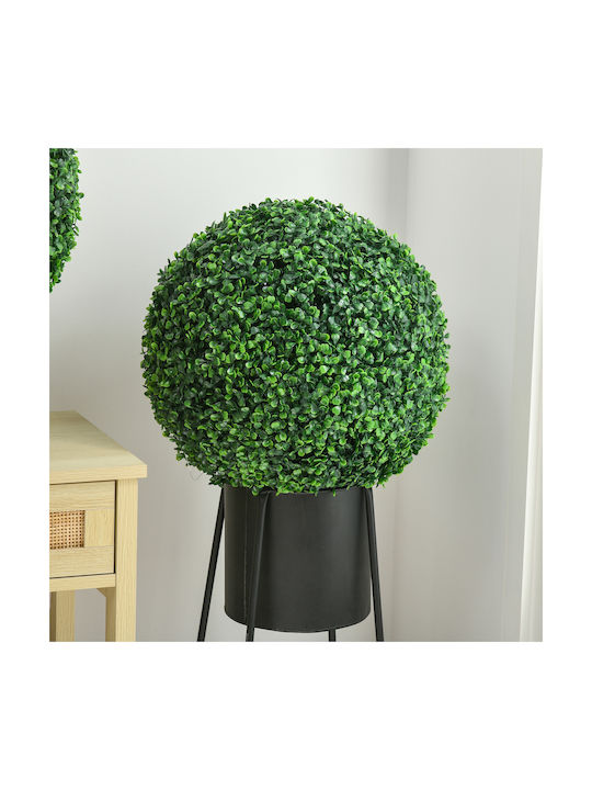 HomCom Decorative Artificial Plant Buxus (Common box) Green 1pcs