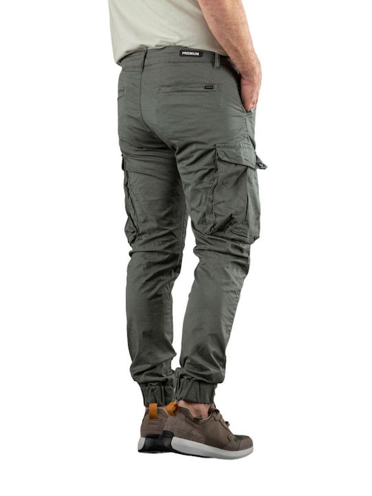Premium Pantaloni pentru bărbați cu Croială Slim Haki