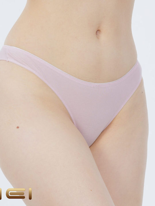 MEI Baumwolle Damen Slip Rosa