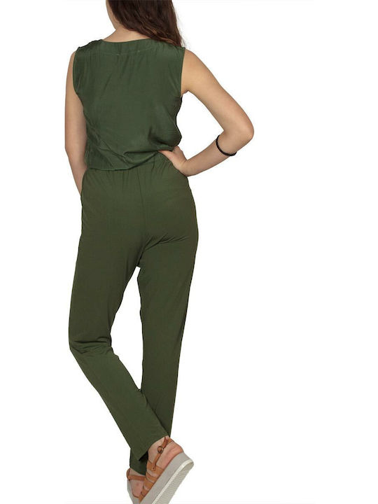 Soft Rebels Women's Sleeveless One-piece Suit Green