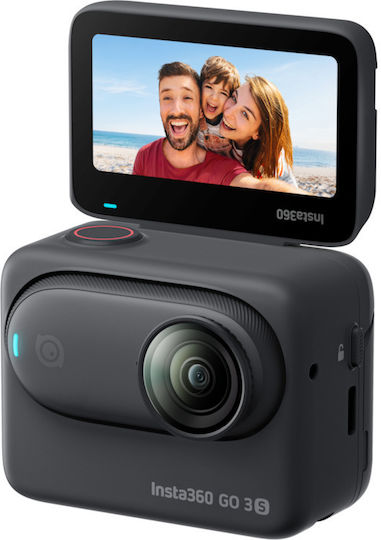Insta360 GO 3S Standard Edition 128GB Action Camera 4K Ultra HD 360° Capture Underwater with Screen 2" and Wi-Fi Black