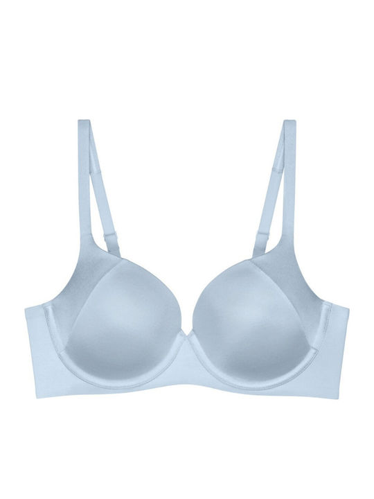 Body Make-up Soft Touch Wp Ex Bra with Light Padding Underwire Sky Blue